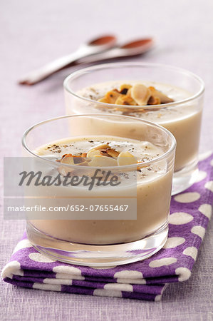 Cream of almond and garlic soup