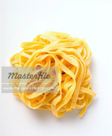 Home-made ribbon pasta