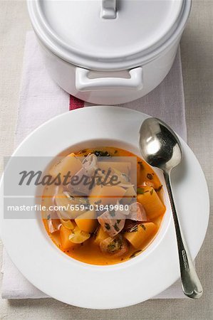 Potato stew with sausage