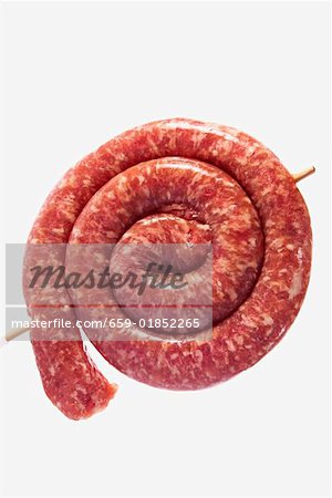 A coiled sausage