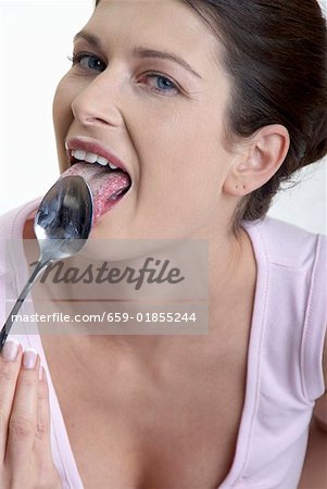 Mature Woman Licking