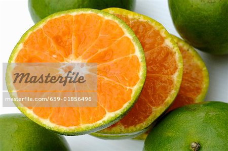 Sliced tangerine