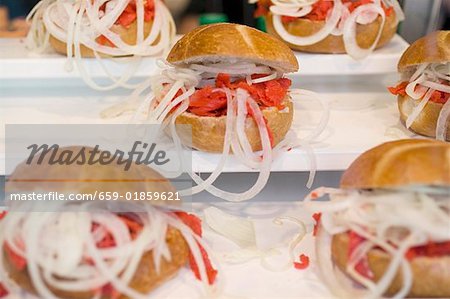 Coley and onion rolls at Oktoberfest