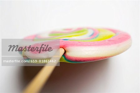 Pastel-coloured lollipop