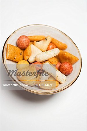Nibbles from Japan in china bowl