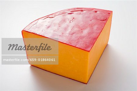 Wedge of Cheddar cheese