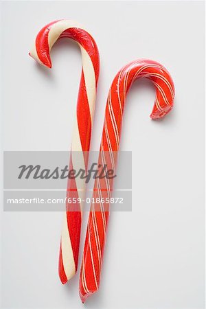 Two candy canes