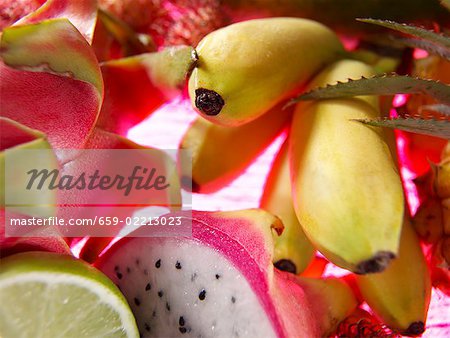 Exotic fruit still life