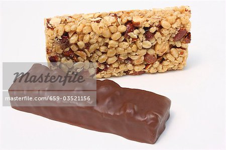 Two Granola Bars; One Chocolate Covered