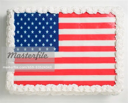 Stars and stripes cake for the 4th of July