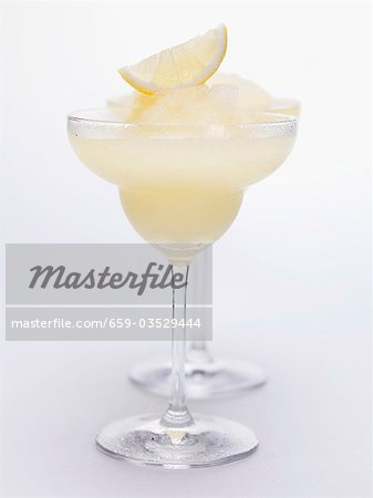 Two Frozen Lemon Margaritas Two Frozen Lemon Margaritas