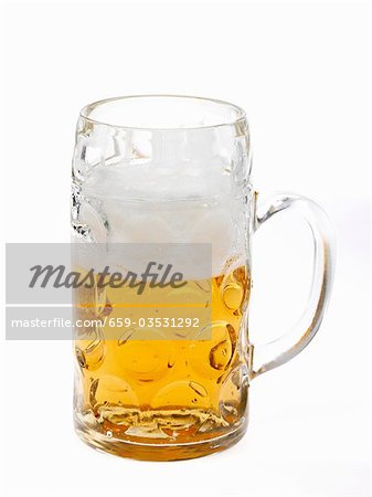 Beer in litre tankard