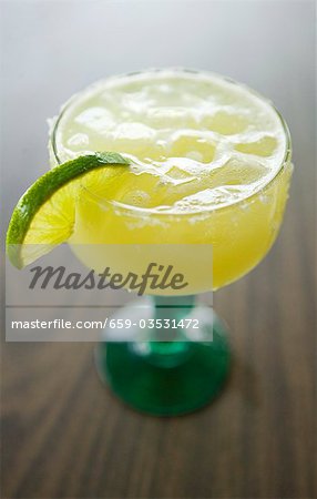 Margarita on the Rocks in Cactus Glass