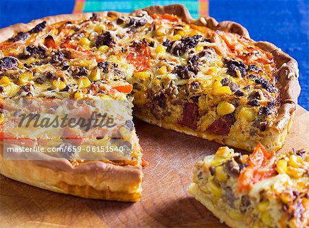 Pizza Cake Sliced Mexico Stock Photo Masterfile Premium Royalty Free Code 659