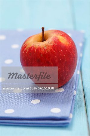 An organic apple (Cultivar: Cortland) An organic apple (Cultivar: Cortland)