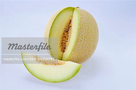 Cantaloupe melon, sliced