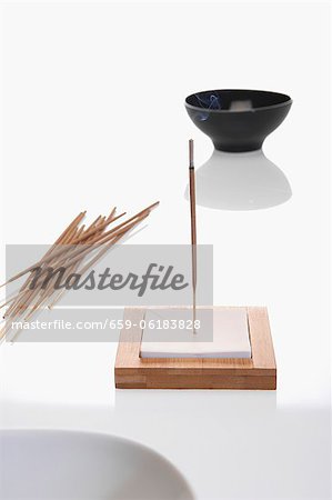 Incense stickes and bowl