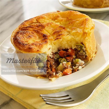 Individual Shepherds Pie with Bite Taken Out Individual Shepherds Pie with Bite Taken Out