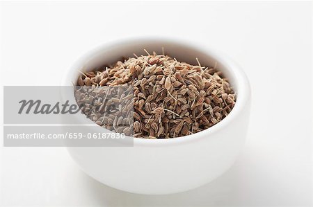 Cumin seed in a small bowl Cumin seed in a small bowl