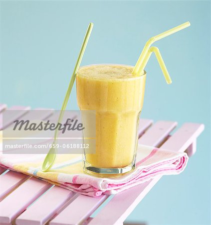 Mango and banana milkshake