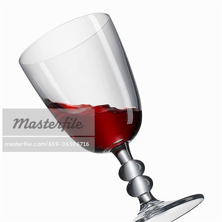 Red wine in a wine glass