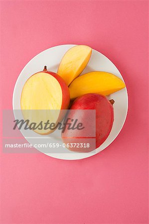 Mango; Whole, Half, Wedges