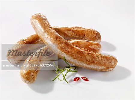Fried sausages