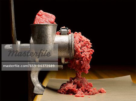Beef in a Meat Grinder Beef in a Meat Grinder