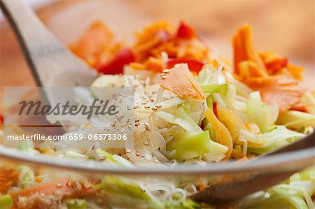 Glass noodle salad with vegetables (Korea)