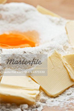 Ingredients for butter pastry