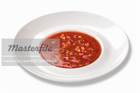 Tomato soup with beans Tomato soup with beans
