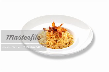 Spaghetti with sweet potatoes