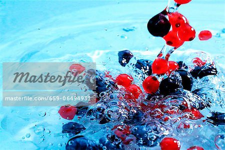 Berries in water
