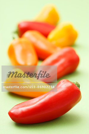Colorful mini-peppers Colorful mini-peppers