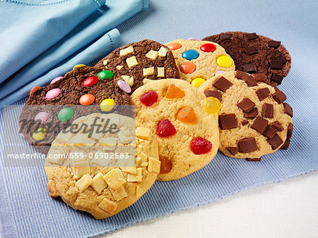Colorfully decorated cookies
