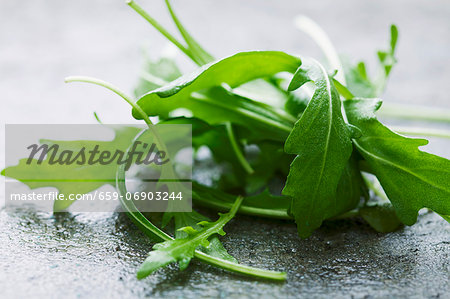 Rocket on a stone slab