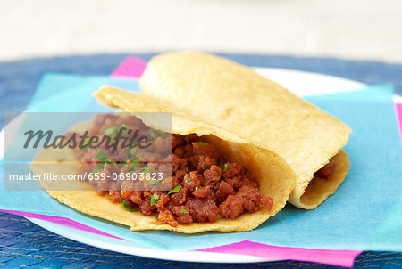 Tacos with bean filling (Mexico) Tacos with bean filling (Mexico)