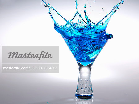 Blue Martini Splash