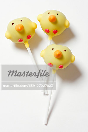 Easter chicks as cake pops Easter chicks as cake pops