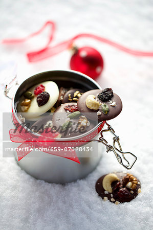 Christmas chocolate buttons Christmas chocolate buttons