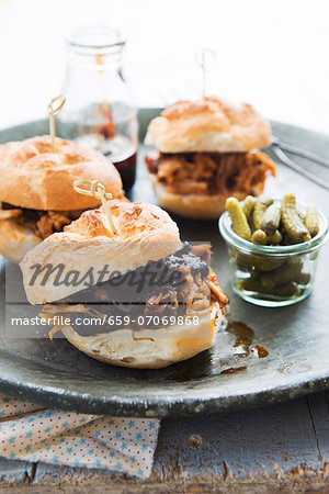 Rolls filled with pulled pork (USA) Rolls filled with pulled pork (USA)