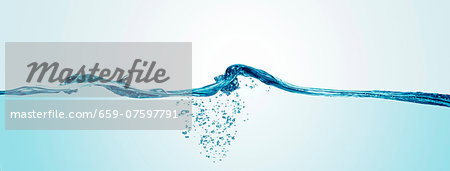 Water waves and air bubbles Water waves and air bubbles