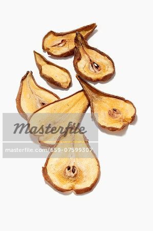 Dried pear slices