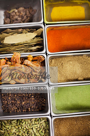 Assorted herbs and spices