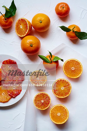 Oranges and clementines