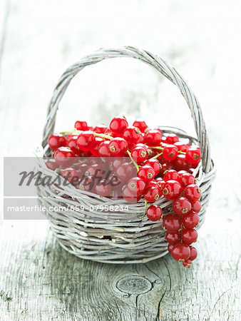 Redcurrants in a basket