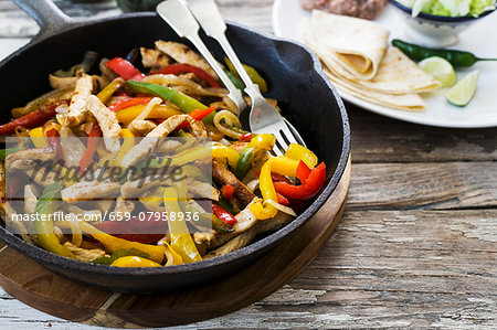 Chicken fajita with peppers Chicken fajita with peppers