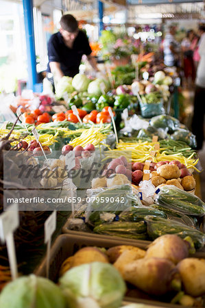 A weekly covered market A weekly covered market
