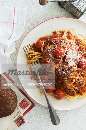 Spaghetti all'amatriciana Spaghetti all'amatriciana