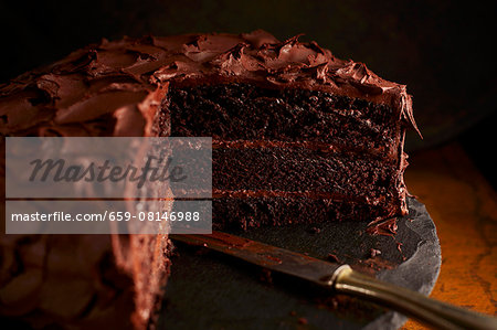 Creamy chocolate cake